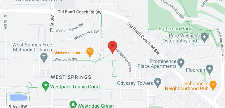 map of 54 West Springs LANE SW